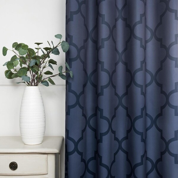 Aurora Home Moroccan Tile 96 Inch Room Darkening Curtain Panel
