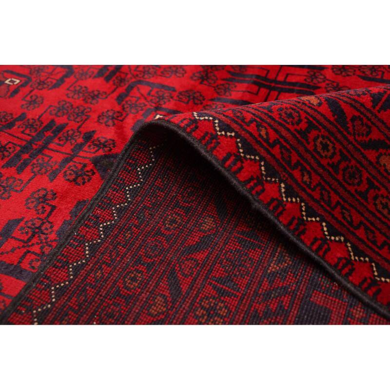 ECARPETGALLERY Hand-knotted Finest Khal Mohammadi Red Wool Rug - 9'10 x 13'1