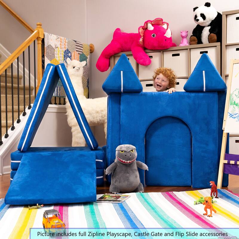 Zipline Playscape Castle Gate - Playtime Furniture for Kids
