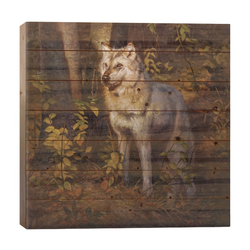 Apparition Print On Wood by Mark McKenna - Multi-Color - 26x26x1.5