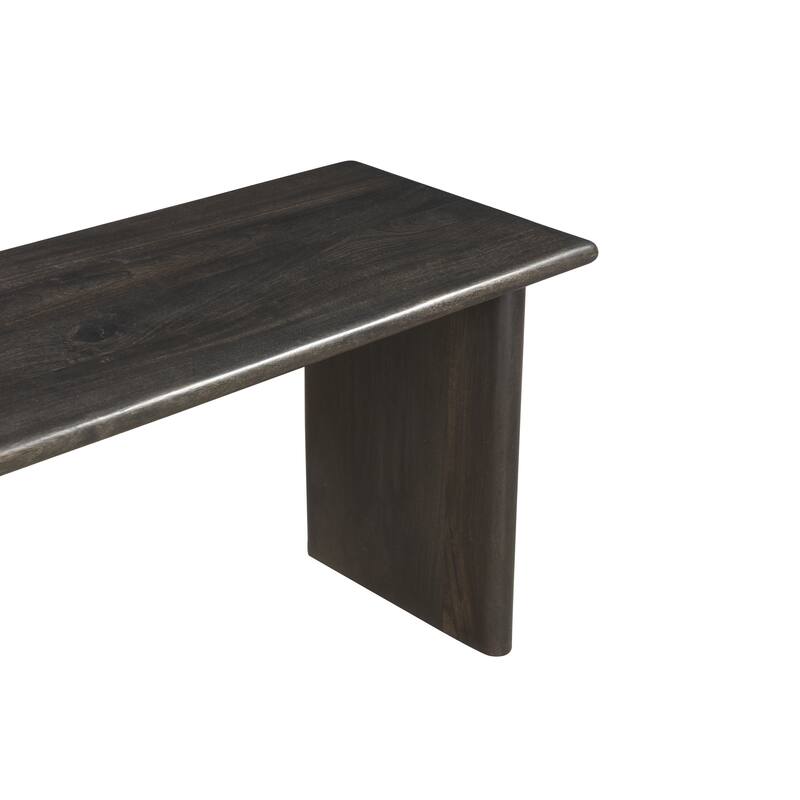 55" Wood Dining Bench