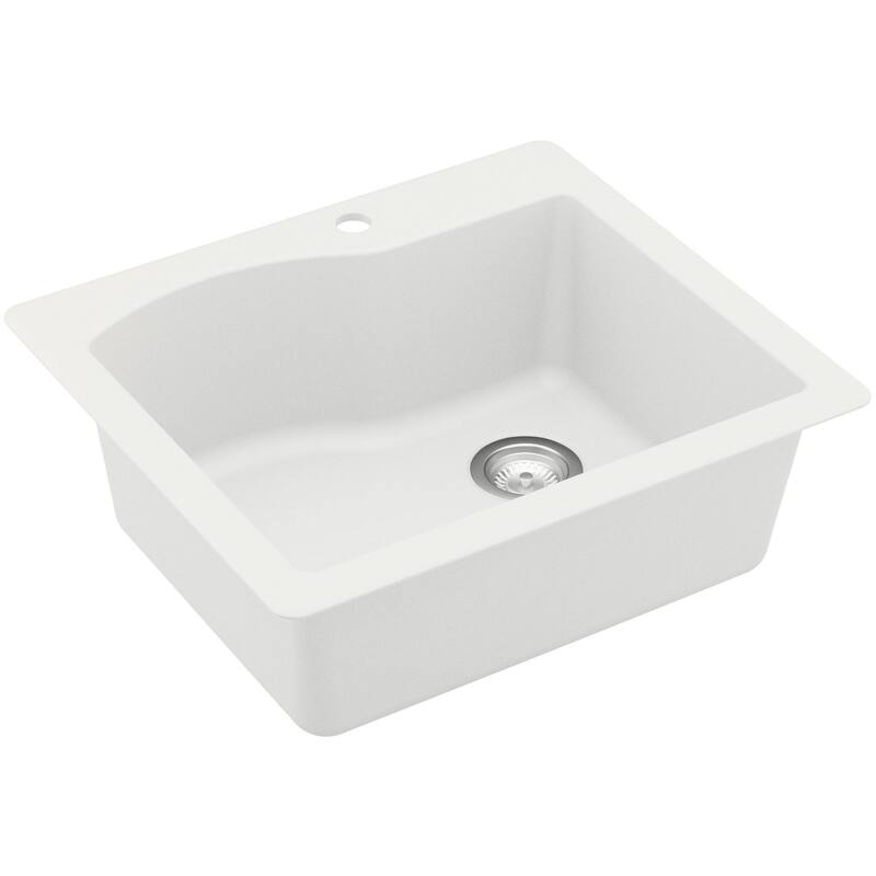 Karran USA QT-671-PK1 Quartz QT 25" Drop In Single Basin Quartz