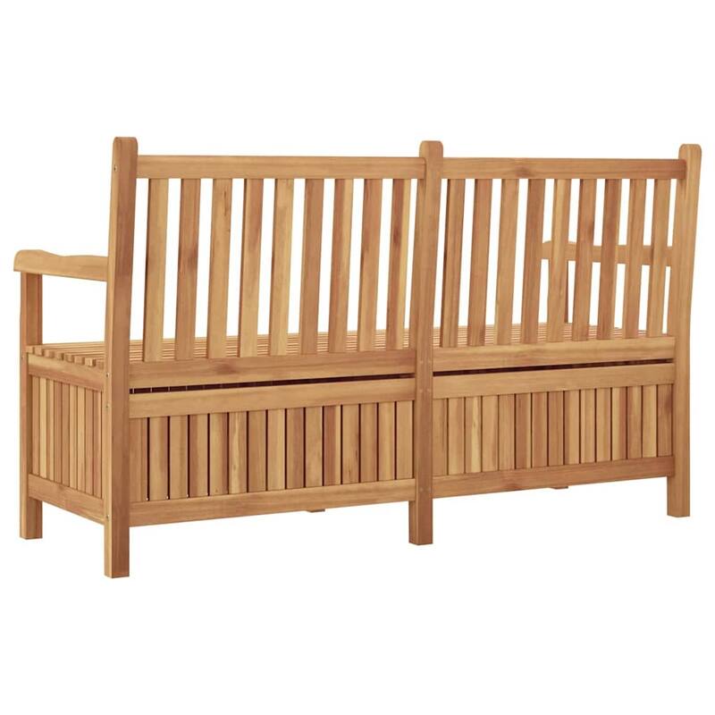 vidaXL Garden Storage Bench Brown 150 x 60 x 90 cm Solid teak wood - 23.6 x 59.1 x 35.4