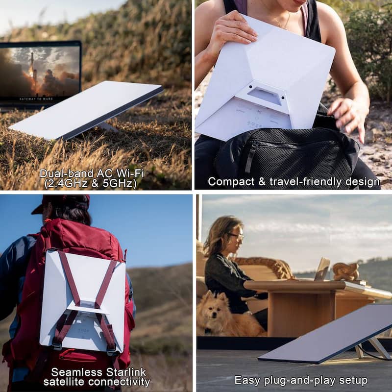 STARLINK Mini Kit - Compact Dual Band AC Wi-Fi System For Remote and Mobile Use (White)