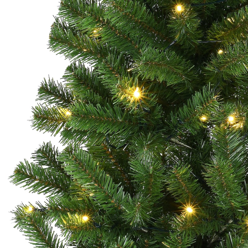 Puleo International 6' Pre-Lit Canadian Spruce Artificial Christmas Tree
