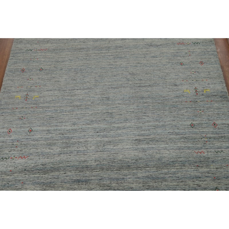 Hand Knotted Oriental 100% Wool Carpet Tribal Tribal Multi-Colored Gabbeh Area Rug - 7' 11'' X 5' 3''