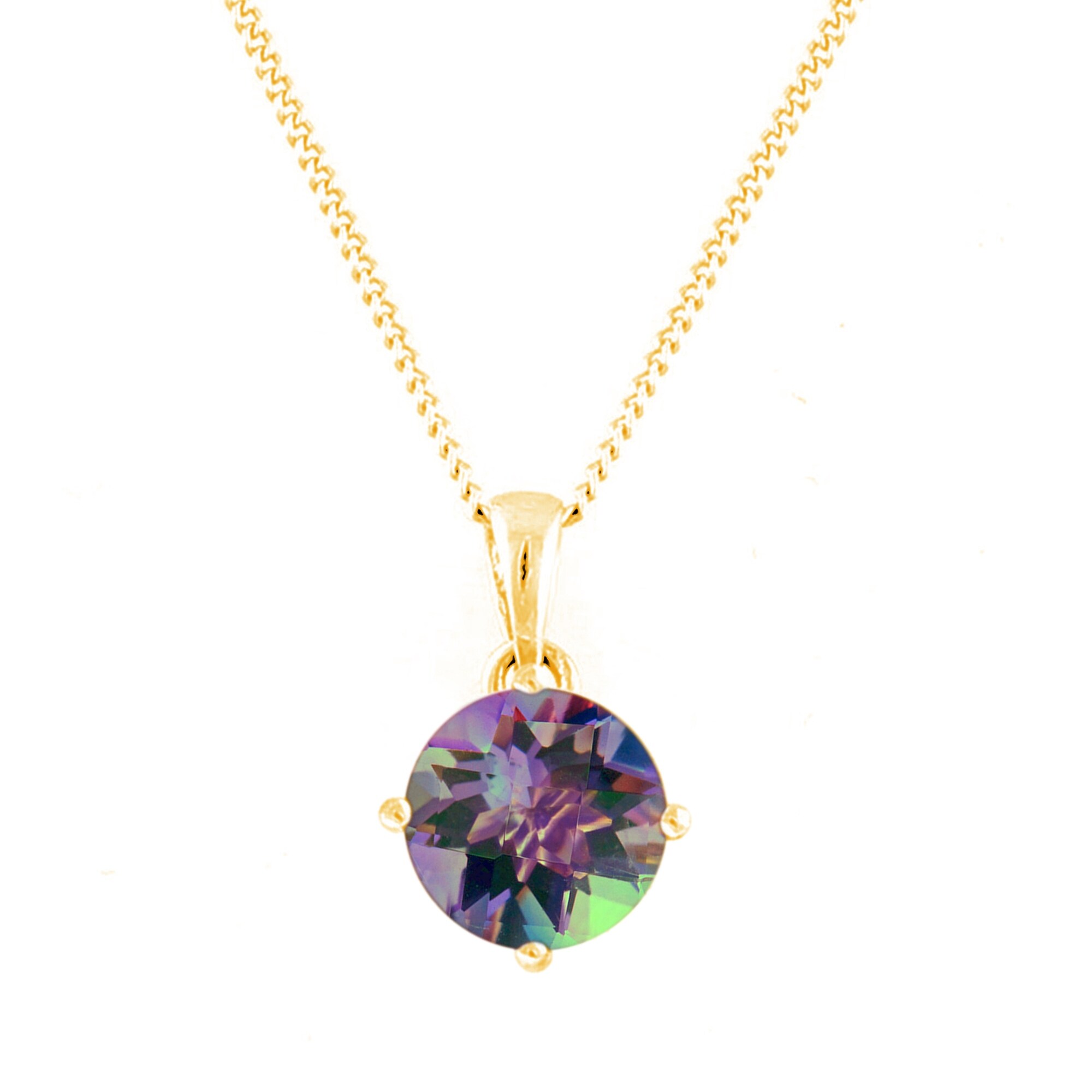 mystic topaz necklace