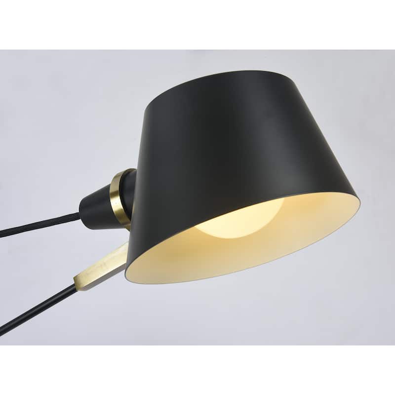 Industrial 3-Light Black Aluminum Chandelier