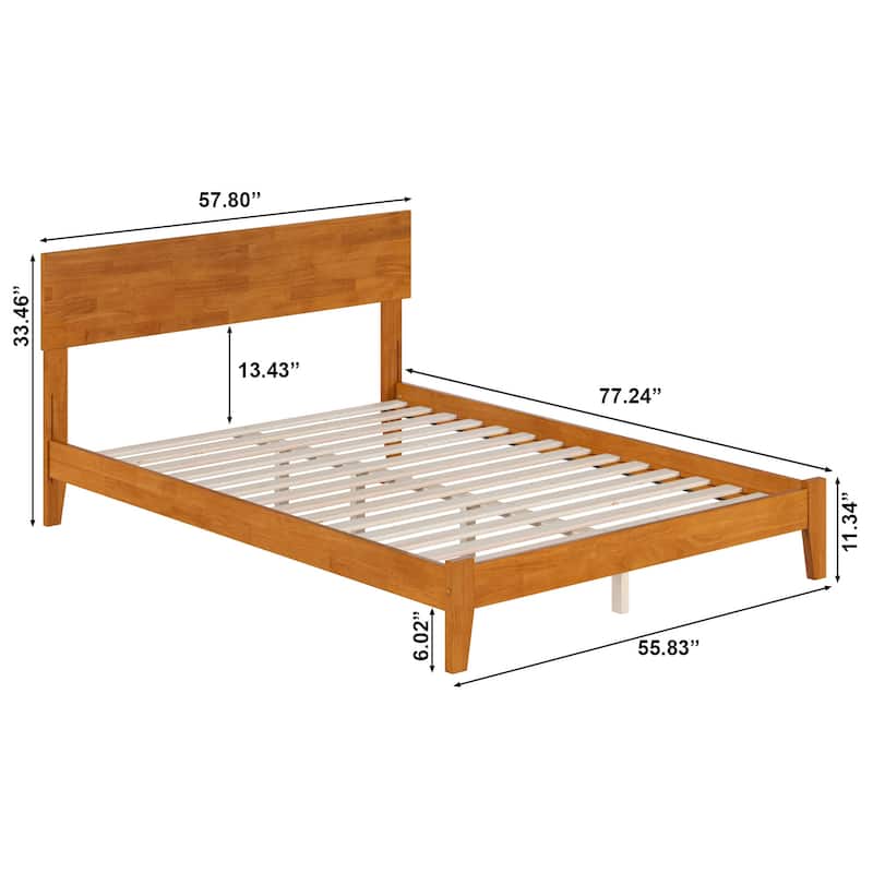 AFI, Orlando Solid Wood Low Profile Platform Bed