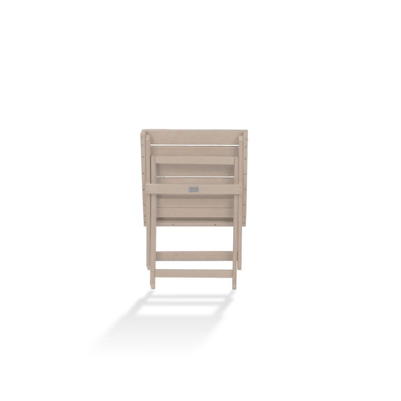 Santorini Fully Assembled All-Weather Recycled HDPE Outdoor Folding Side Table