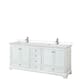 Option White, Chrome Trim, Carrara Cultured Marble Top