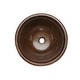 preview thumbnail 2 of 1, 17-in Round Self Rimming Hammered Copper Bathroom Sink (LR17RDB)