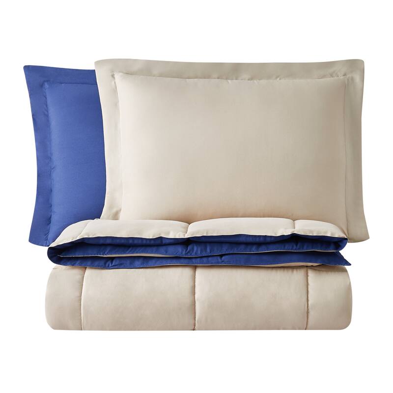 Truly Soft Everyday Reversible Down Alternative 3-Piece Comforter Set