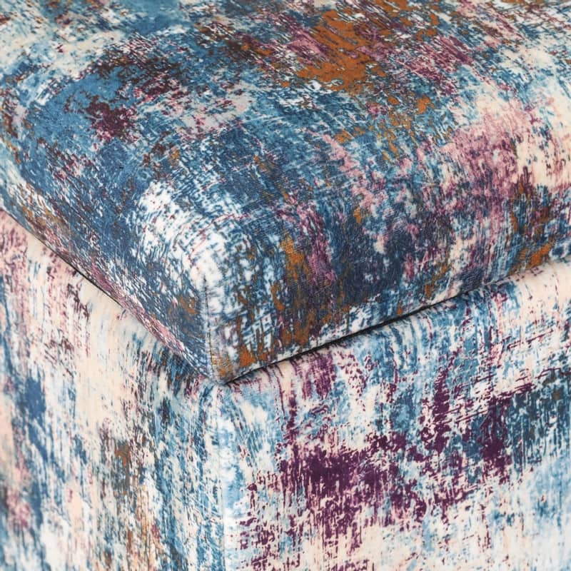 Adeco Square Ottoman with Storage
