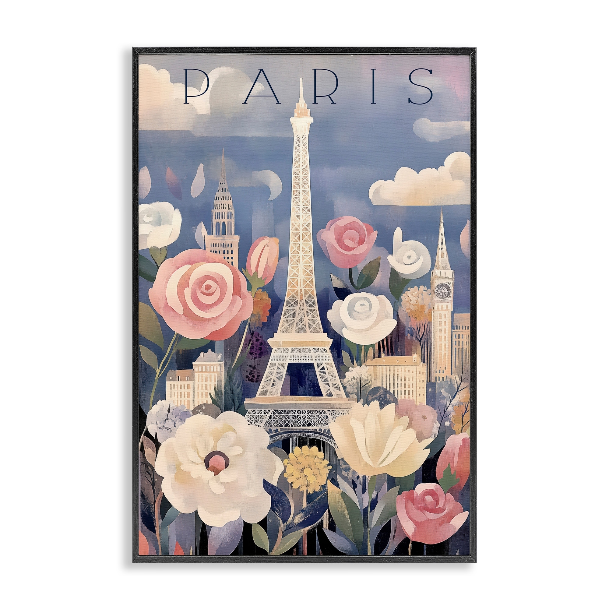 Stupell Spring Blooms In Paris Framed Giclee Art Design By Annabelle Hall