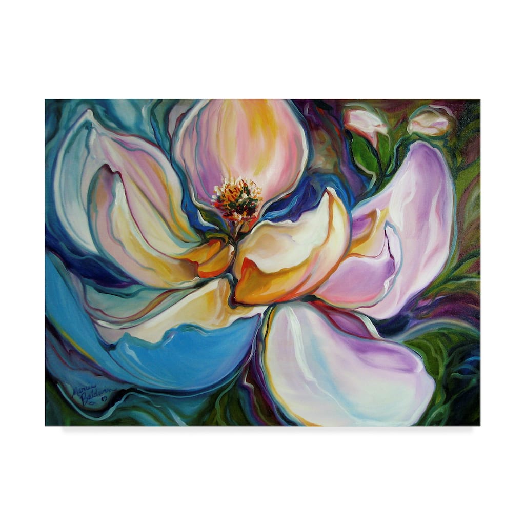 Marcia Baldwin 'Sweet Magnolia Modern Floral Abstract' Canvas Art