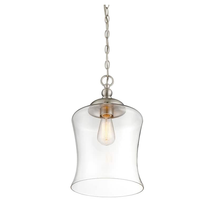 Meridian M70019 Single Light Natural Metal Pendant