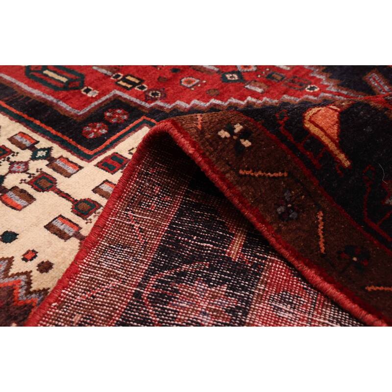 ECARPETGALLERY Hand-knotted Anatolian Dark Brown Wool Rug - 4'11 x 9'2