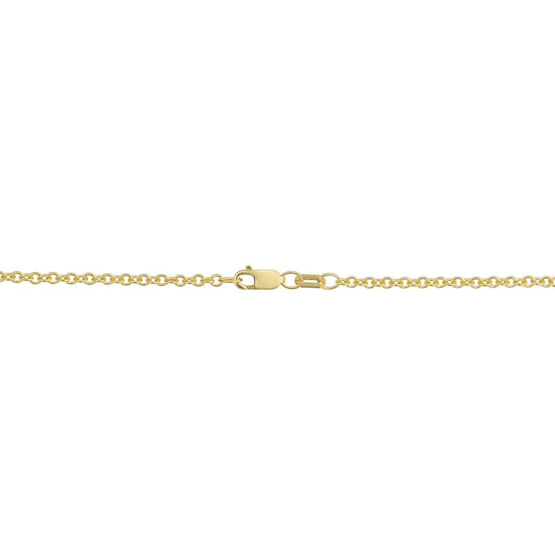 14k Yellow Gold Filled 2.1 mm Cable Chain Pendant Necklace (16 to 30 inches)