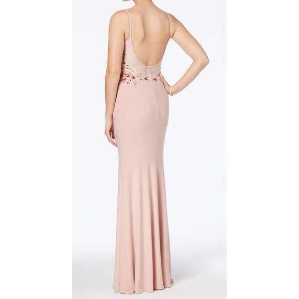 xscape embroidered lace sheath dress