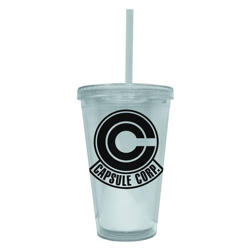 Shop Plastic Travel Mug Dragon Ball Cpsule Corp Cup New Cc Dbz