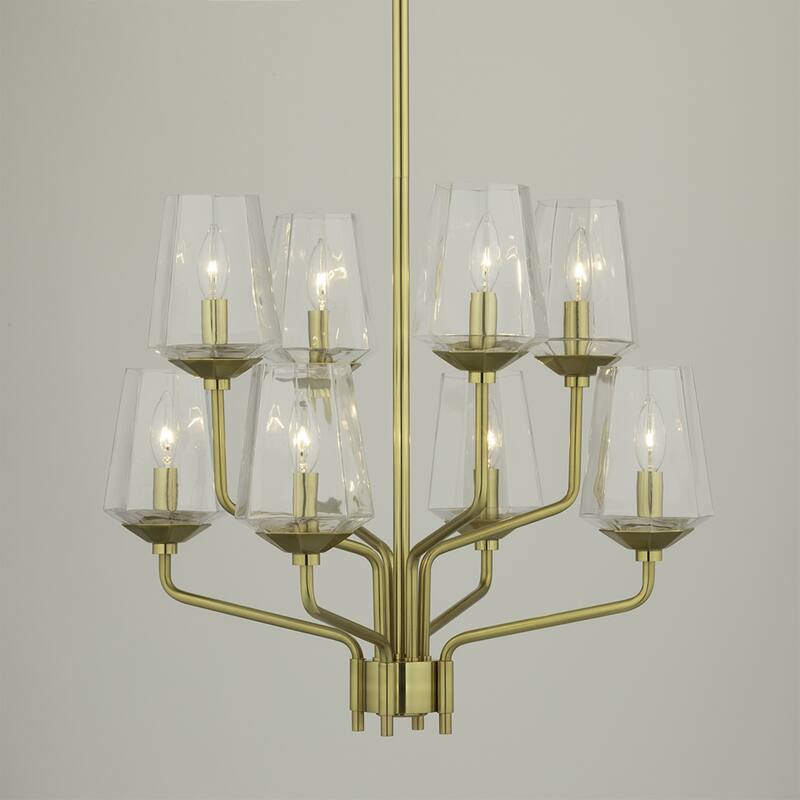 Mitzi by Hudson Valley Kayla 8-Light Chandelier with Clear Glass