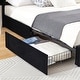 preview thumbnail 27 of 123, Javlergo Bed Frame with Storage Drawers Upholstered Platform Bed Frame with Adjustable Headboard
