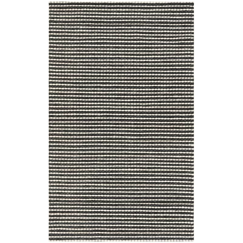 SAFAVIEH Handmade Natura Gerrita Wool Area Rug - 4' x 6' - Ivory/Black