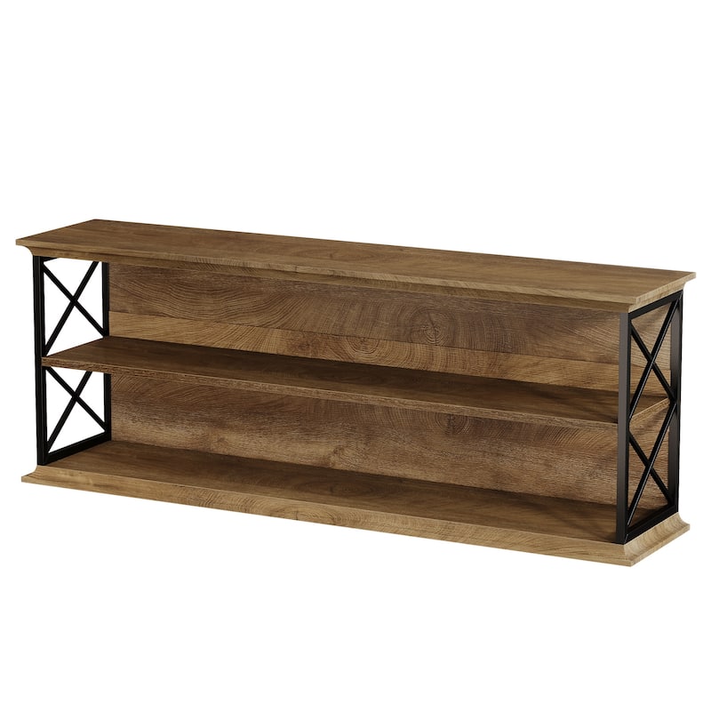 TV Stand for 55/60/65/75-Inch TVs, Entertainment Center with Shelves, Media TV Console for Living Room, Bedroom