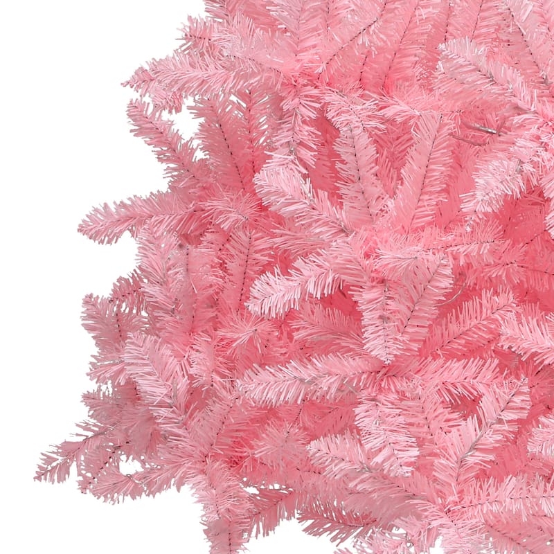 6/7.5 Ft Pink Spruce Artificial Christmas Tree