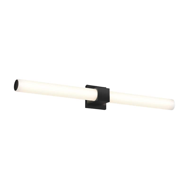 Nobel Two 5-CCT Black LED Bathroom Vanity Light - 32 Inch