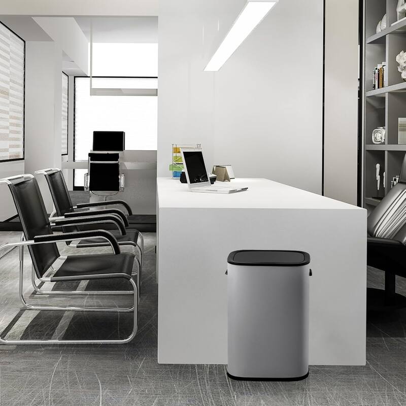 15 Gallon Motion Sensor Trash Can Lid, 55L Motion Sensor Stainless Steel Trash Can for Kitchen and Office (without liner)