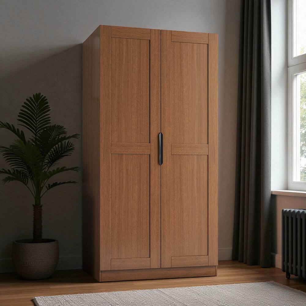 63" Freestanding Kitchen Pantry Storage Cabinet with Adjustable Shelves and Doors, Modern Buffet Cupboard Sideboard