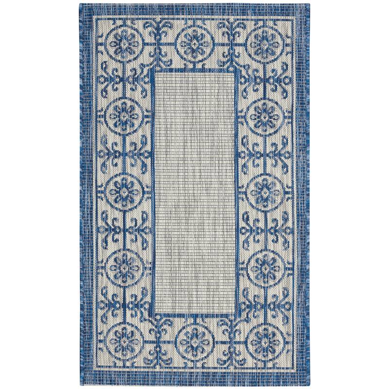 Nourison Garden Party Bordered Indoor/Outdoor Area Rug