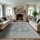 preview thumbnail 6 of 16, Bohemian Faux Cashmere Rug 8' x 10' - Grey