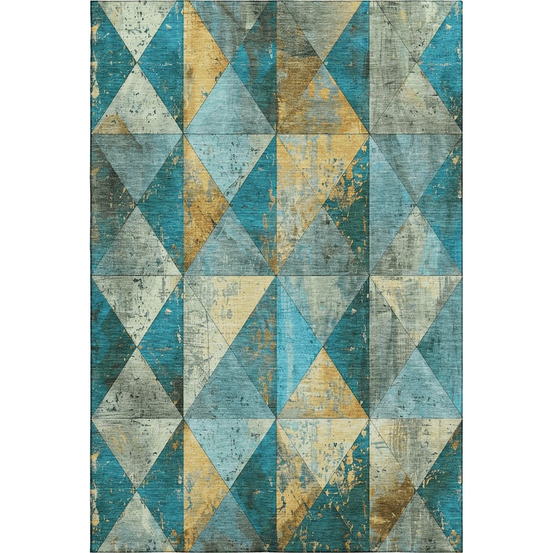 Premium Washable Super Soft Diamond Mosaic Mayfield Rug