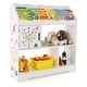 preview thumbnail 7 of 5, Multifunctional Kids Bookshelf Toy Storage Organizer W/ 3 Tier Shelves White
