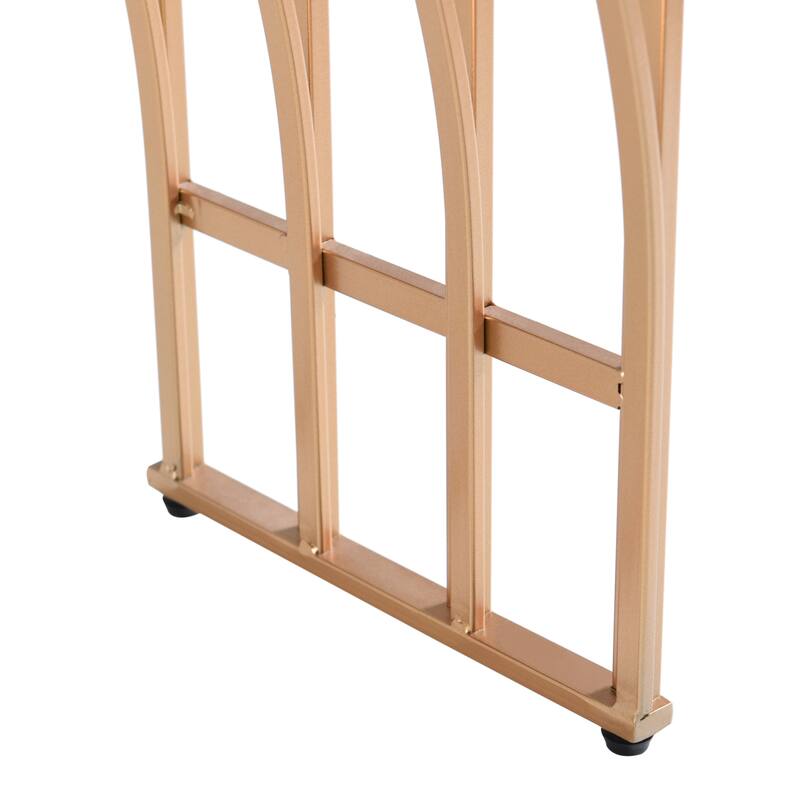 StyleCraft Seraphine Console - Golden - White Marble Top