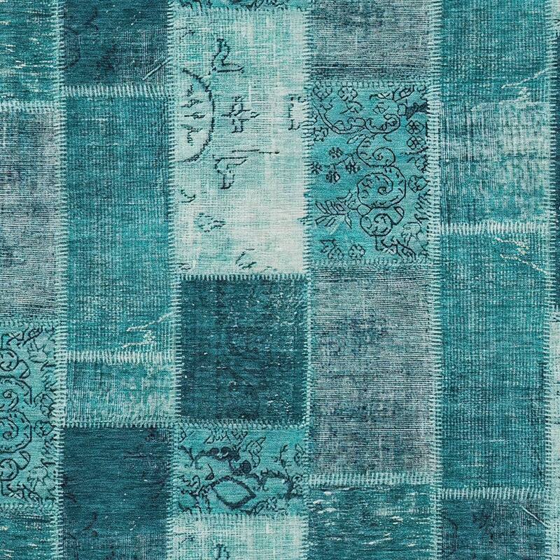 HomeRoots Patchwork Traditional Rectangle Outdoor Rug