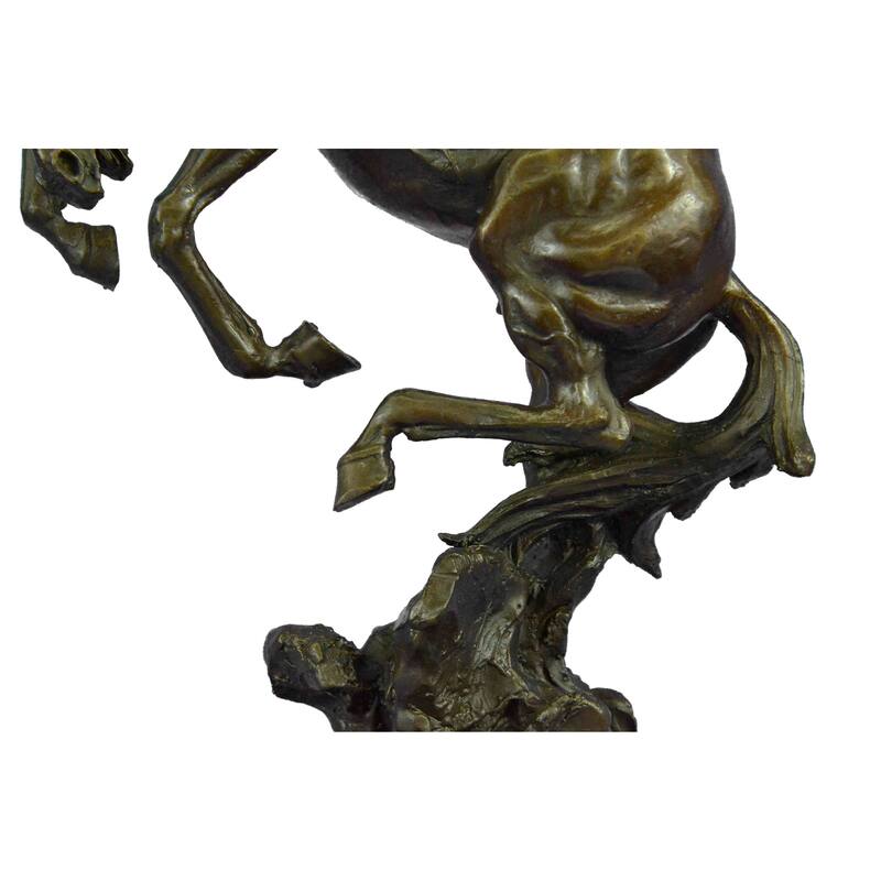 Large Art Deco Hot Cast Collectible Arabian Racing Horse Bronze Sculpture Figure