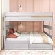 preview thumbnail 10 of 13, Max and Lily Farmhouse Queen over Queen Bunk Bed with Storage Drawers