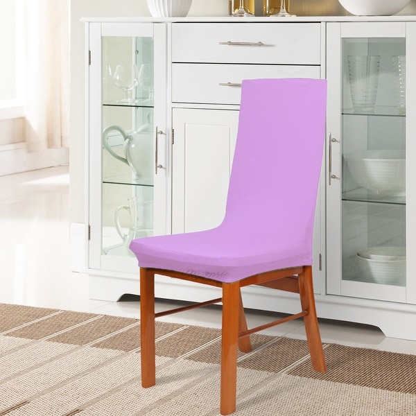 Purple dining clearance room chair covers