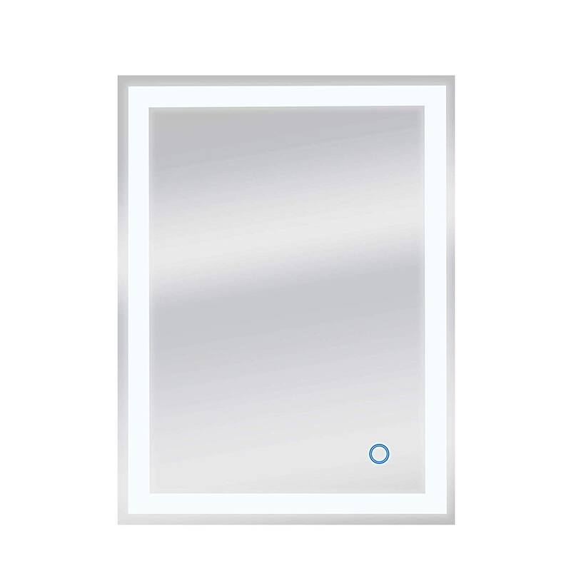 Dyconn Faucet Edison Wall-mounted LED Backlit Tri-Color Mirror - Clear