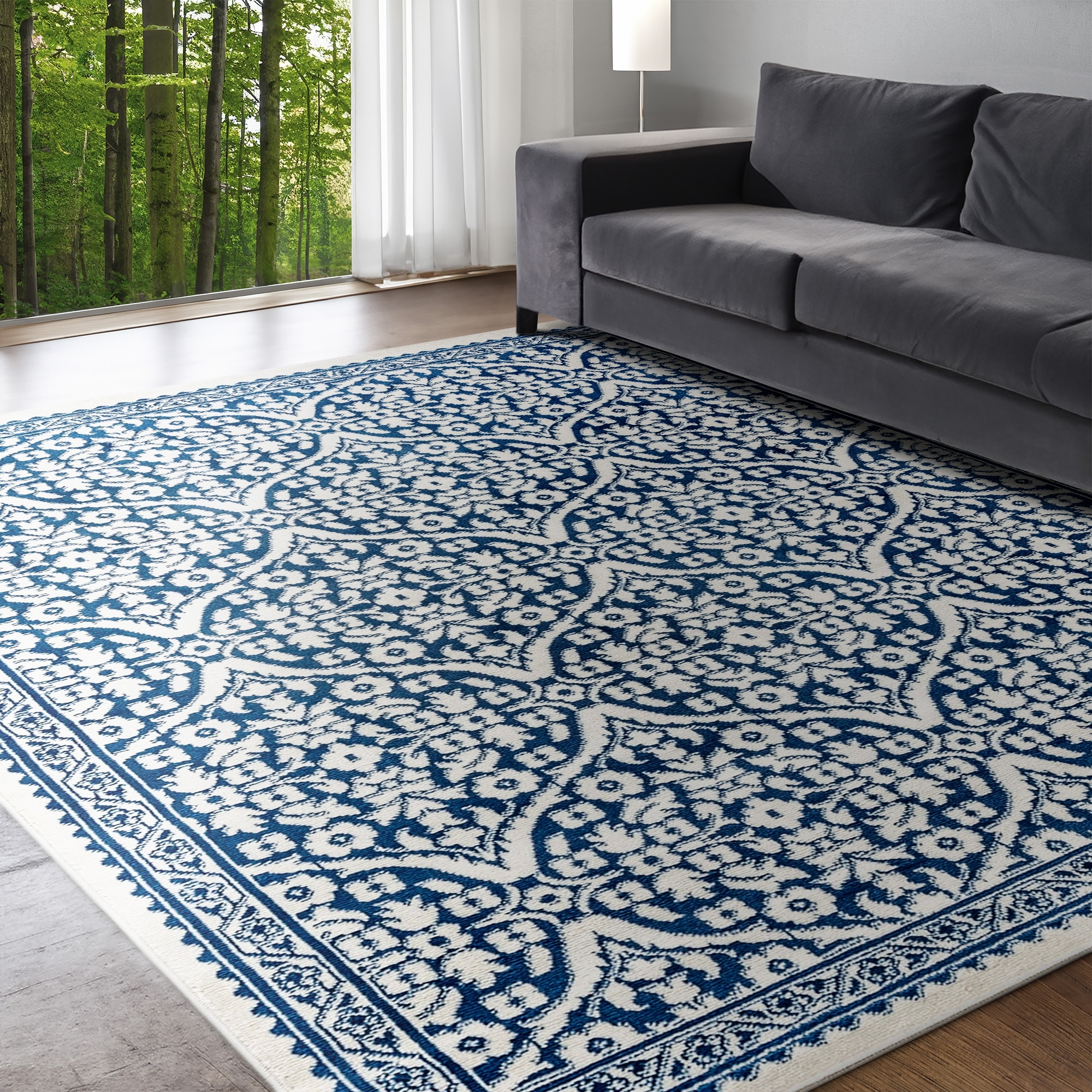 Carrington Bohemian & Eclectic Floral & Botanical Indoor Area Rug