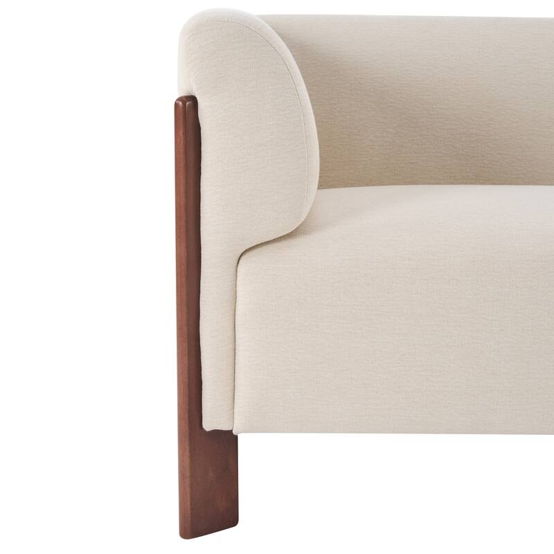 Christopher Knight Home Aurelian Birch Upholstered Tuxedo Sofa with Solid Wood Legs