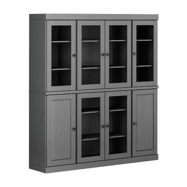 100% Solid Wood 65" Kitchen China Pantry Buffet by Palace Imports - 65" x 71.5"