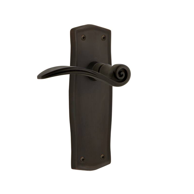 Nostalgic Warehouse Swan Passage Door Lever Set with Prairie Rose for