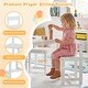 preview thumbnail 2 of 18, Gymax 5-Piece Kids Table and Chairs Set Solid Rubber Wood Toddler