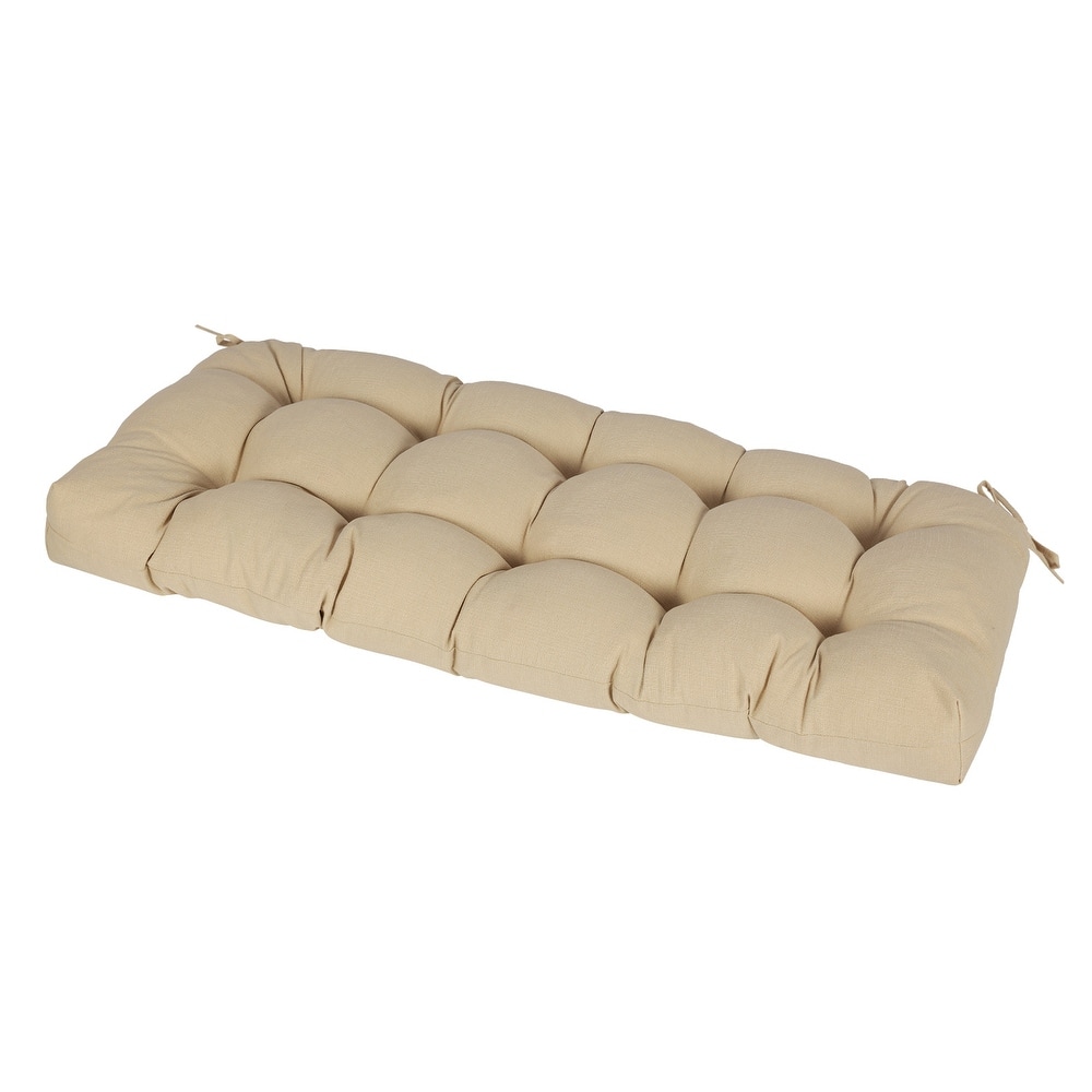 Aoodor Tufted Indoor/Outdoor Bench Cushion