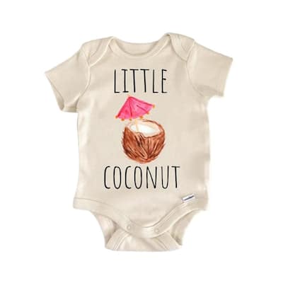 Coconut Tropical - Baby Boy Girl Clothes Infant Bodysuit Funny Cute Newborn